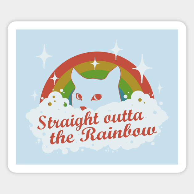 straight outta the rainbow Sticker by vender